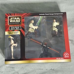 Star Wars Episode 1 Theed Hanger Figurine Gift Set Darth Maul Obi Wan Kenobi
